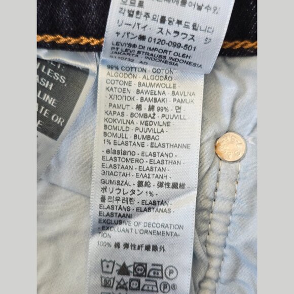 NWT Levi's Premium Ribcage Straight Jeans Womens 27 Blue Dark Wash 90s - Picture 7 of 9